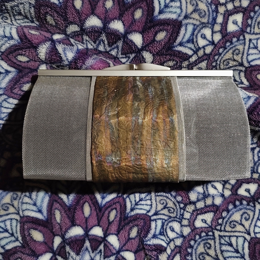 Elegant Silver and Gold Clutch